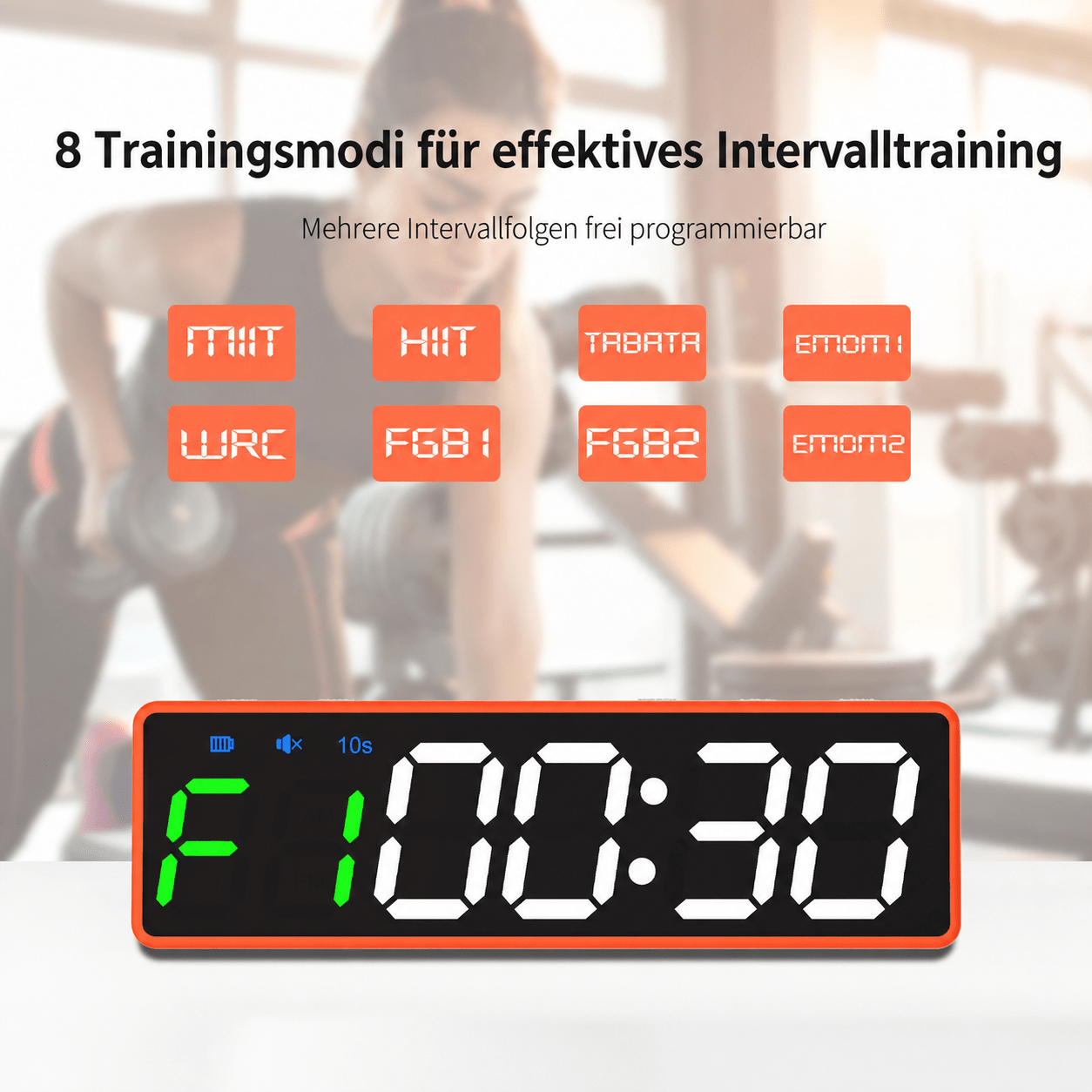 Mini Magnet Timer MAG1 | Magnetische Stoppuhr fürs Training - KondiMaster | Intervall Timer & Sportzubehör