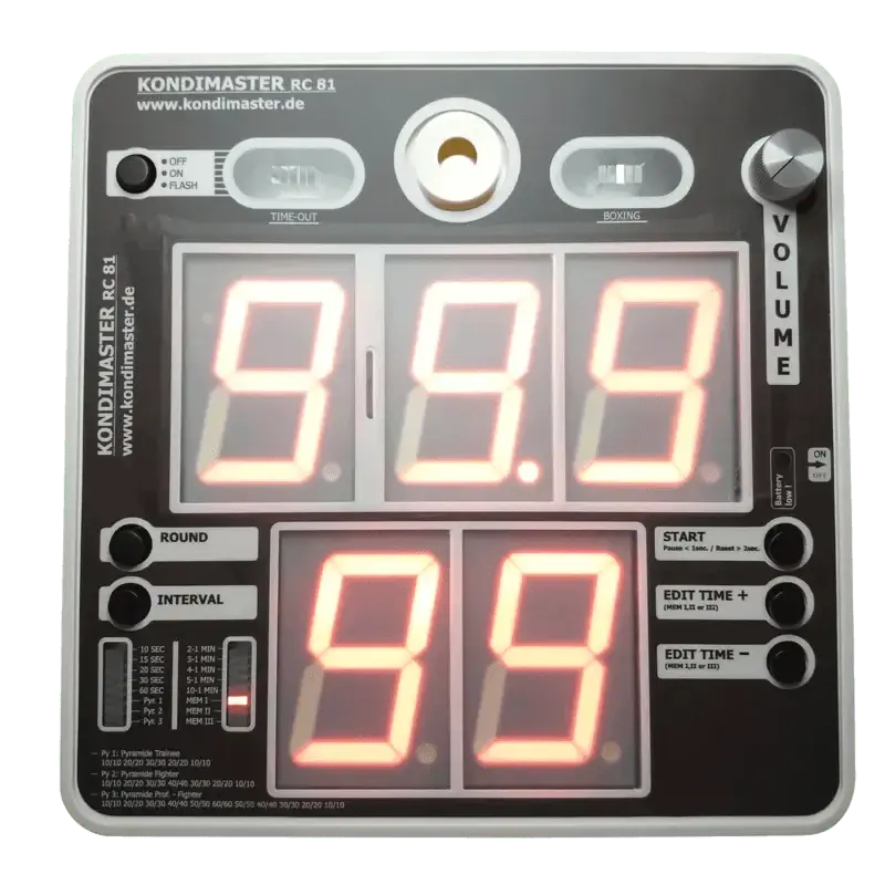 RUNDENZÄHLER & TIMER, KondiMaster RC81 - kondimaster.de | Zeit für Präzision