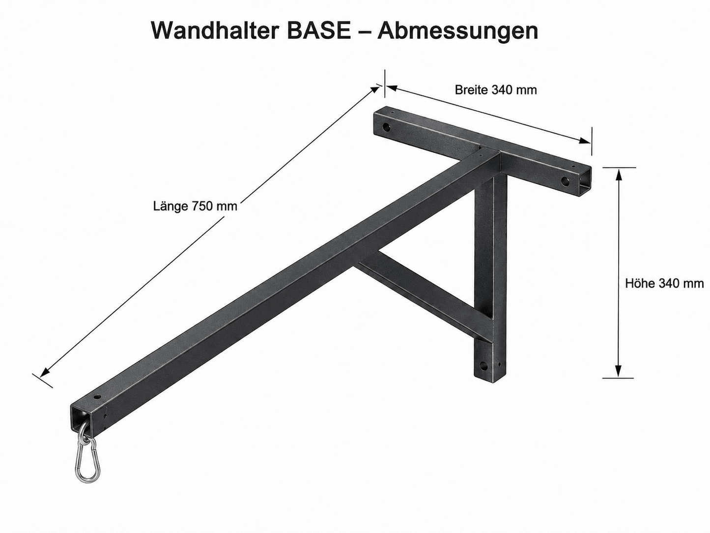 Wandhalterung BASE | Halter für Boxsäcke - kondimaster.de | Zeit für dein Workout