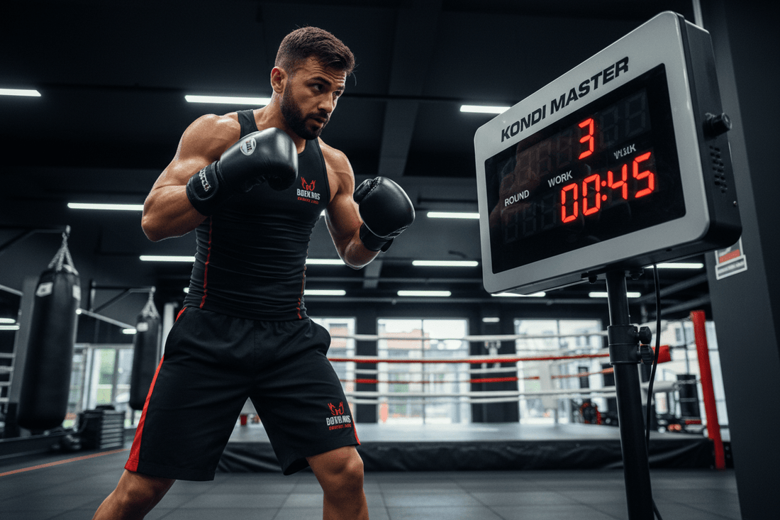 Effizientes Boxtraining mit Intervalltimer – Praxisbeispiel mit Ferhat Öztas - kondimaster.de | Zeit für dein Workout