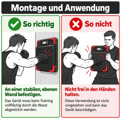 Box-Schlagmesser HIT 03 | Boxmaschine - KondiMaster | Intervall Timer & Sportzubehör