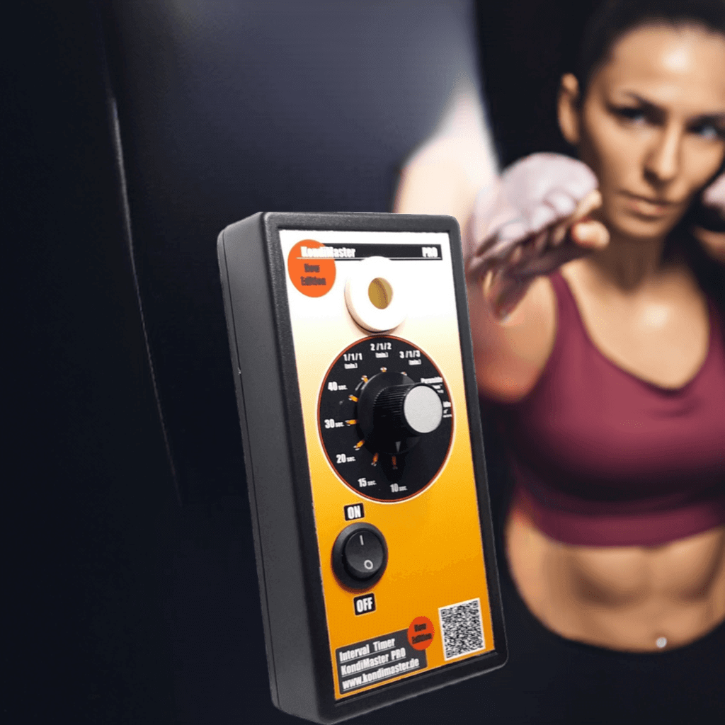 KondiMaster PRO Ring Timer bei einer Boxerin im Training