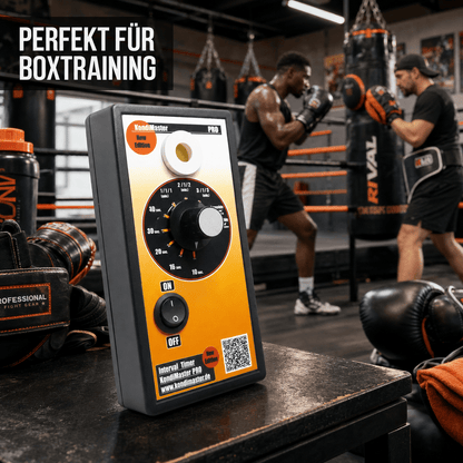 KondiMaster PRO | Ring Timer für Boxtraining (10 Funktionen) - KondiMaster | Intervall Timer & Sportzubehör