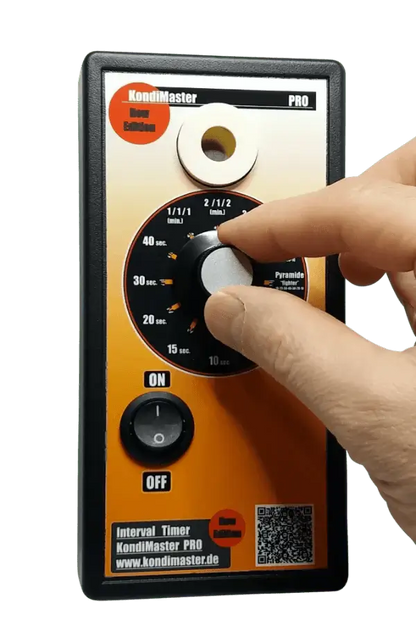 KondiMaster PRO Ring Timer mit großem Drehschalter und einfacher Bedienung