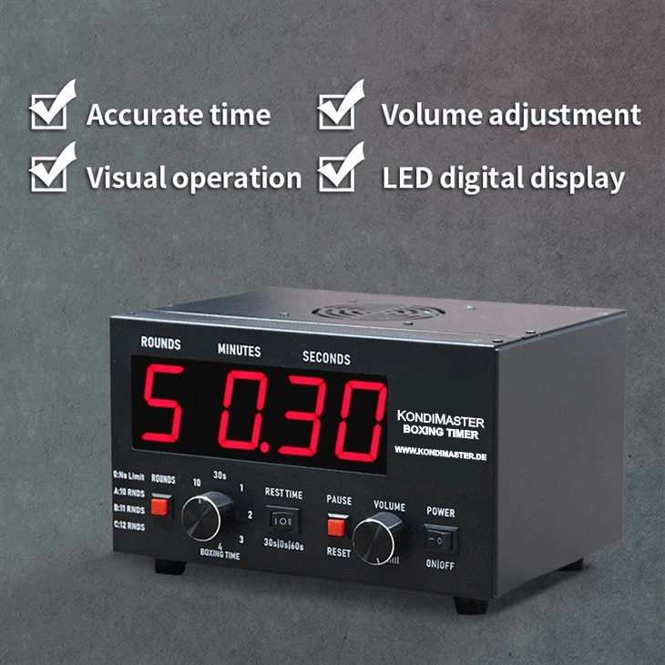 KondiMaster RC73, Boxing Timer für Boxen & Kampfsport - kondimaster.de | Zeit für dein Workout