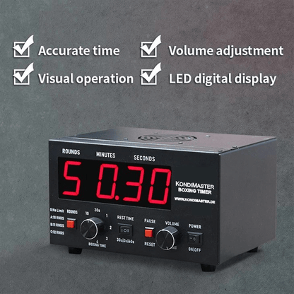 KondiMaster RC73, Boxing Timer für Boxen & Kampfsport - kondimaster.de | Zeit für dein Workout