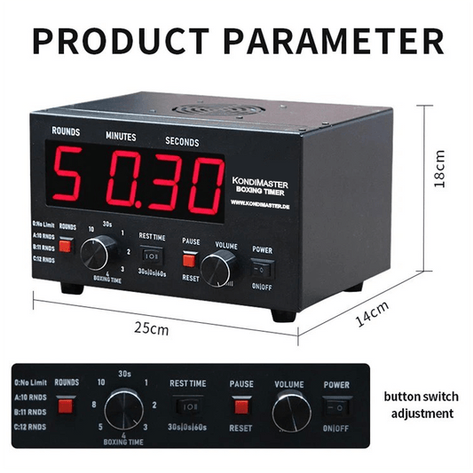 KondiMaster RC73, Boxing Timer für Boxen & Kampfsport - kondimaster.de | Zeit für dein Workout