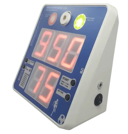 KondiMaster RC90 HIIT Timer with programmable intervals and large LED display for fitness training.