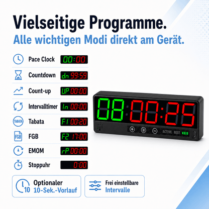 Mini Magnet Timer MAG2 | Magnet Timer digital fürs Training - KondiMaster | Intervall Timer & Sportzubehör