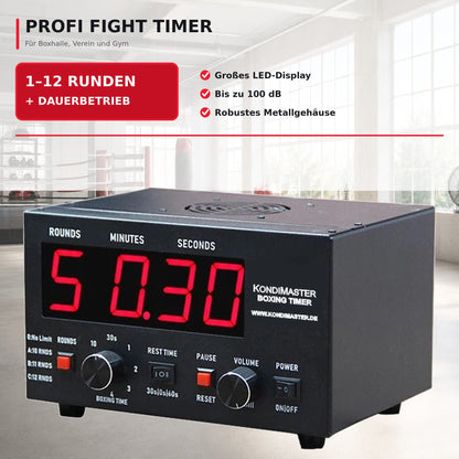 Timer RC73 | Profi Fight Timer & Gong - KondiMaster | Intervall Timer & Sportzubehör